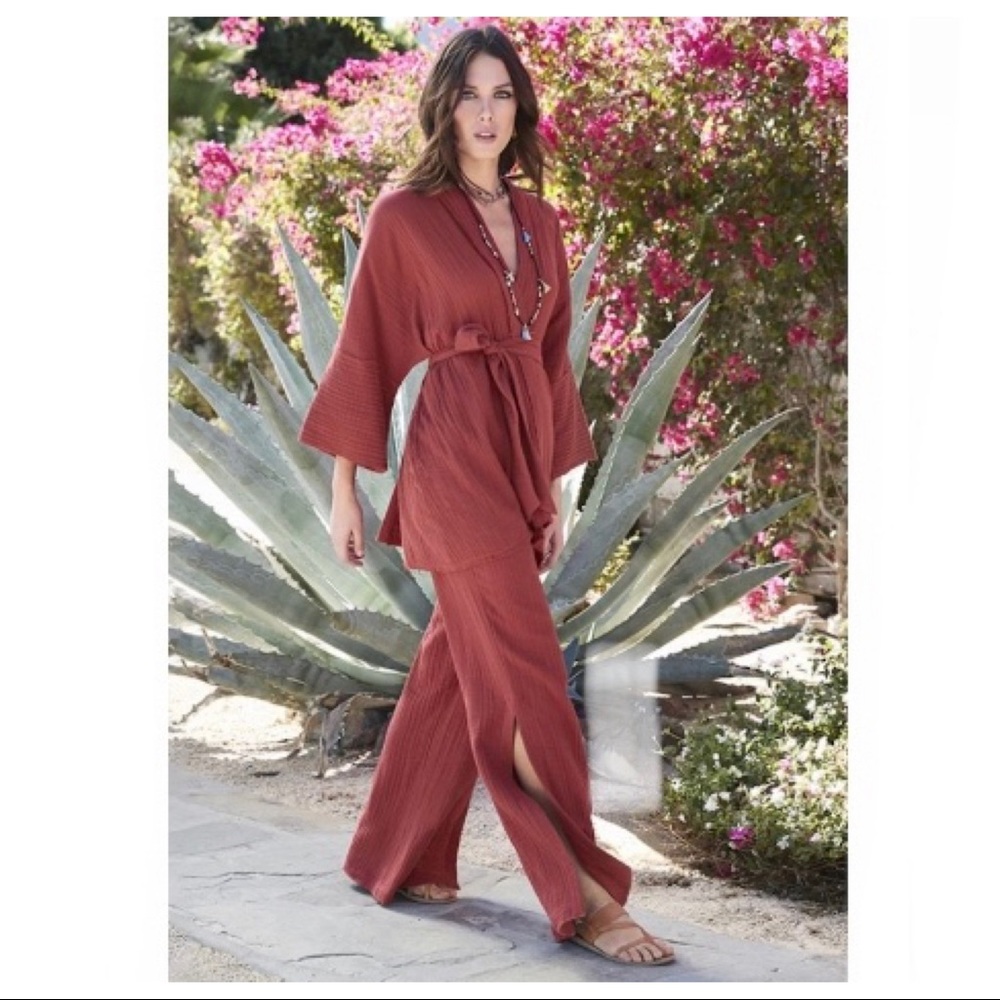 Johnny Was Calme Short Gauze Short Kimono NWT